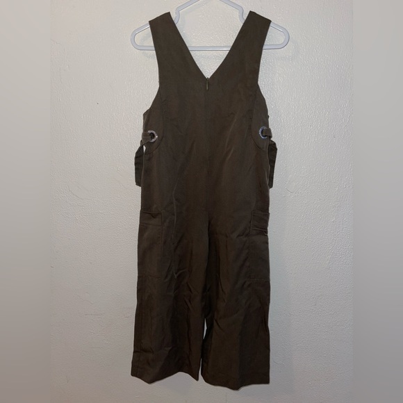 Zara Girls Casual Jumpsuit Romper size 6 in Olive - Picture 2 of 5